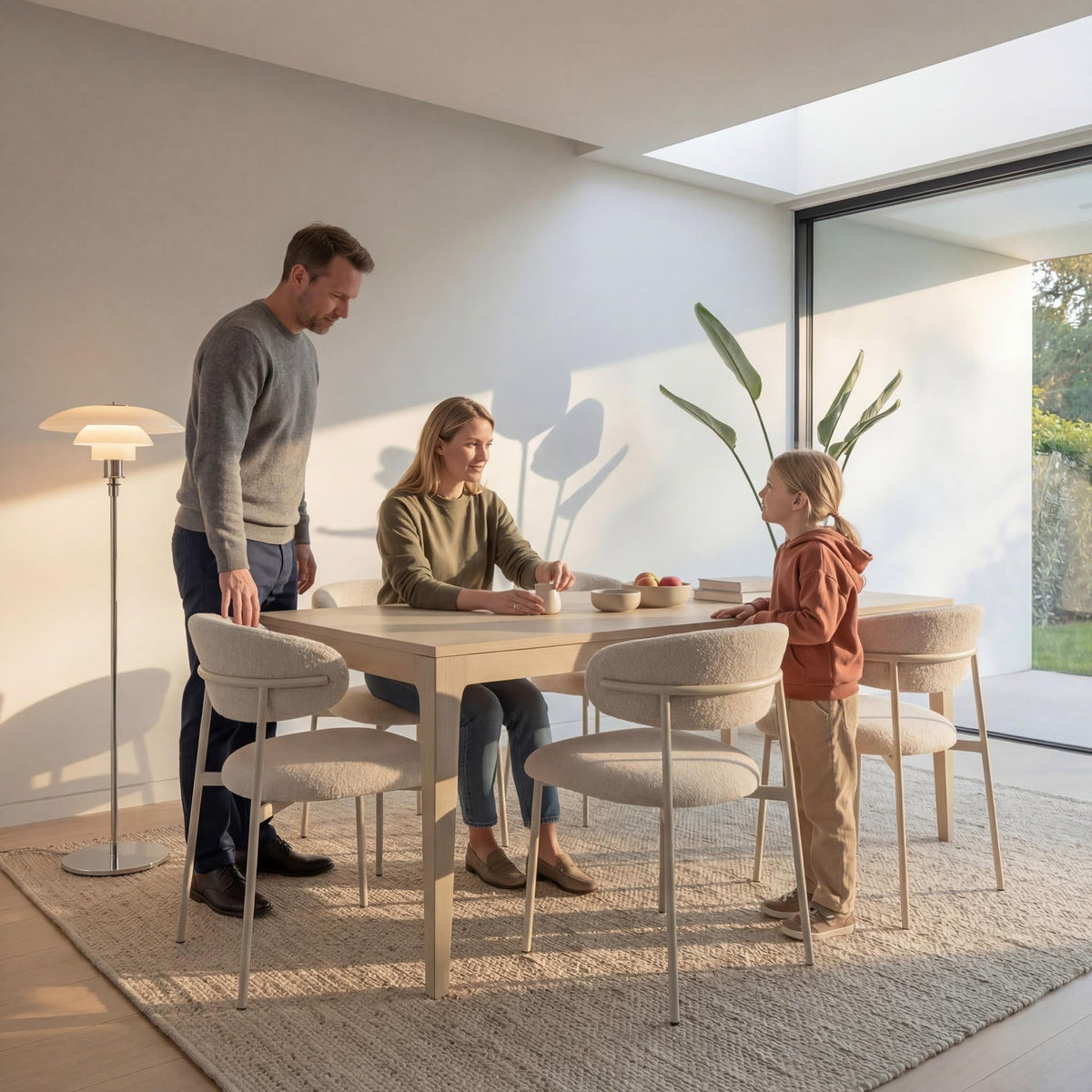 Rectangular Extendable Dining Table Kerteminde - White Oil