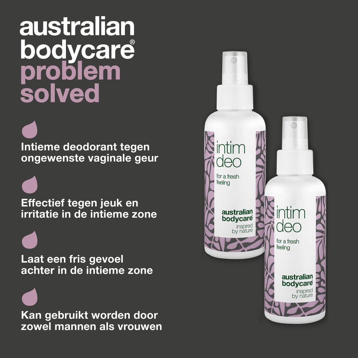 2x Intieme Deodorant tegen vaginale geur — Intieme deodorant tegen ongewenste vaginale geur & ongemak