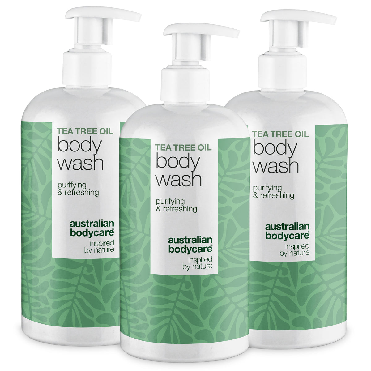 Tea Tree Body Wash tegen puistjes, zweet en vettige huid — Tea Tree Body Wash tegen puistjes, geur en talg. Met Tea Tree Oil, Zinc PCA en milde Coco-Betaine voor dagelijks gebruik.