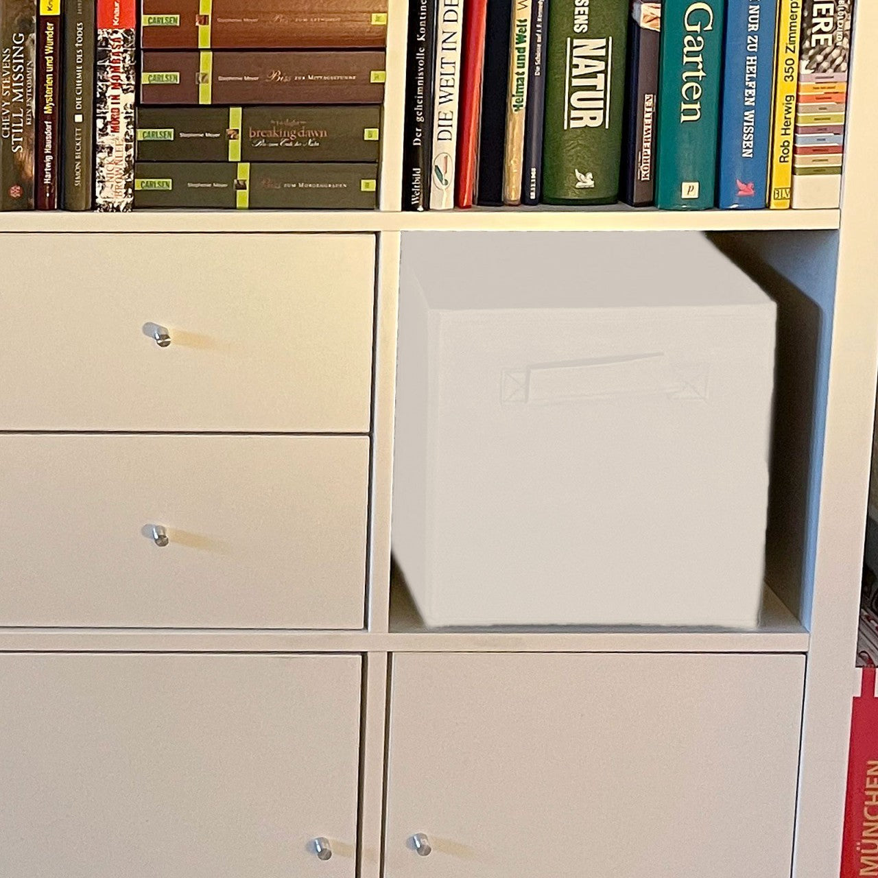 Foldbare opbevaringsbokse 26×26×26 cm – sæt 6 stk.