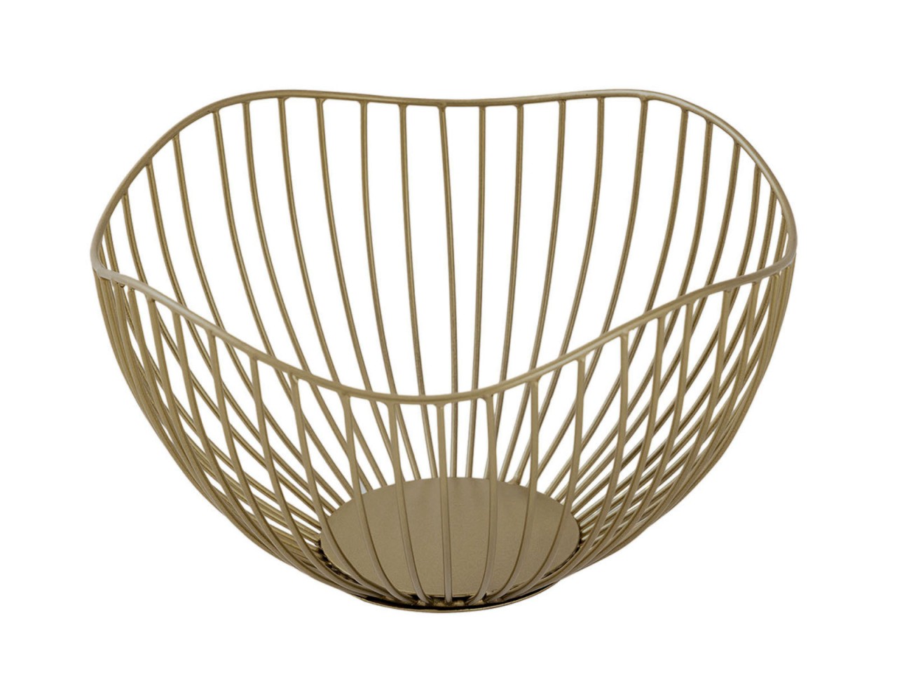 Obstschale 16-teilig Metall ø 25 H 14 cm Brotkorb Set 2 x 8 VE Obstkorb Metall schwarz o. gold Wave