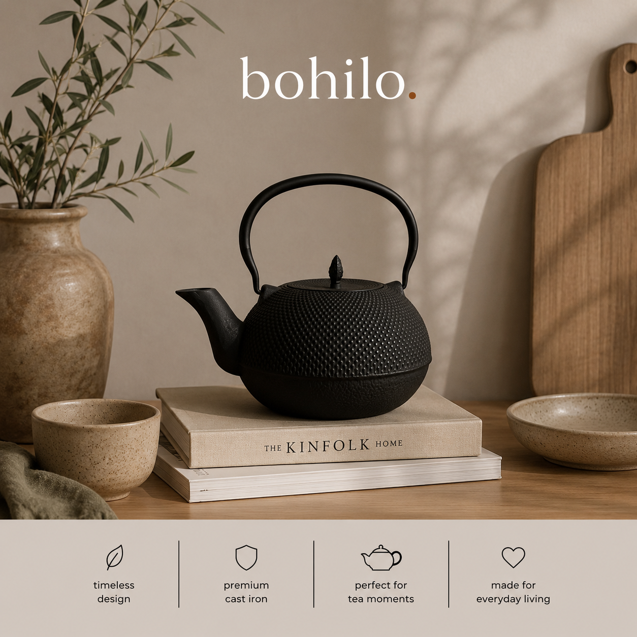 Cast iron teapot 1,8 liters