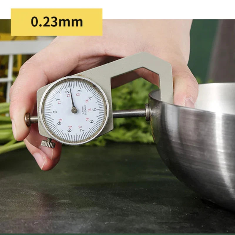 28cm 11-Inch 304 Stainless Steel Frying Pan Nonstick Uncoated Silver