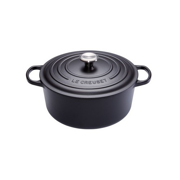 Le Creuset Signature Roaster 22cm Lábas - Fekete