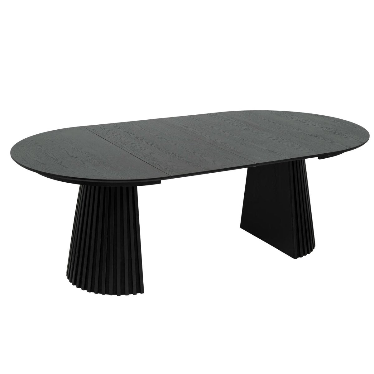 Round Extendable Dining Table Svendborg ø120/220 cm - Black Oak