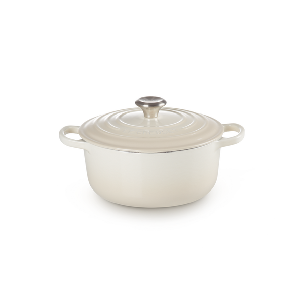 Le Creuset Signature 22cm Öntöttvas főzőedény - Fehér