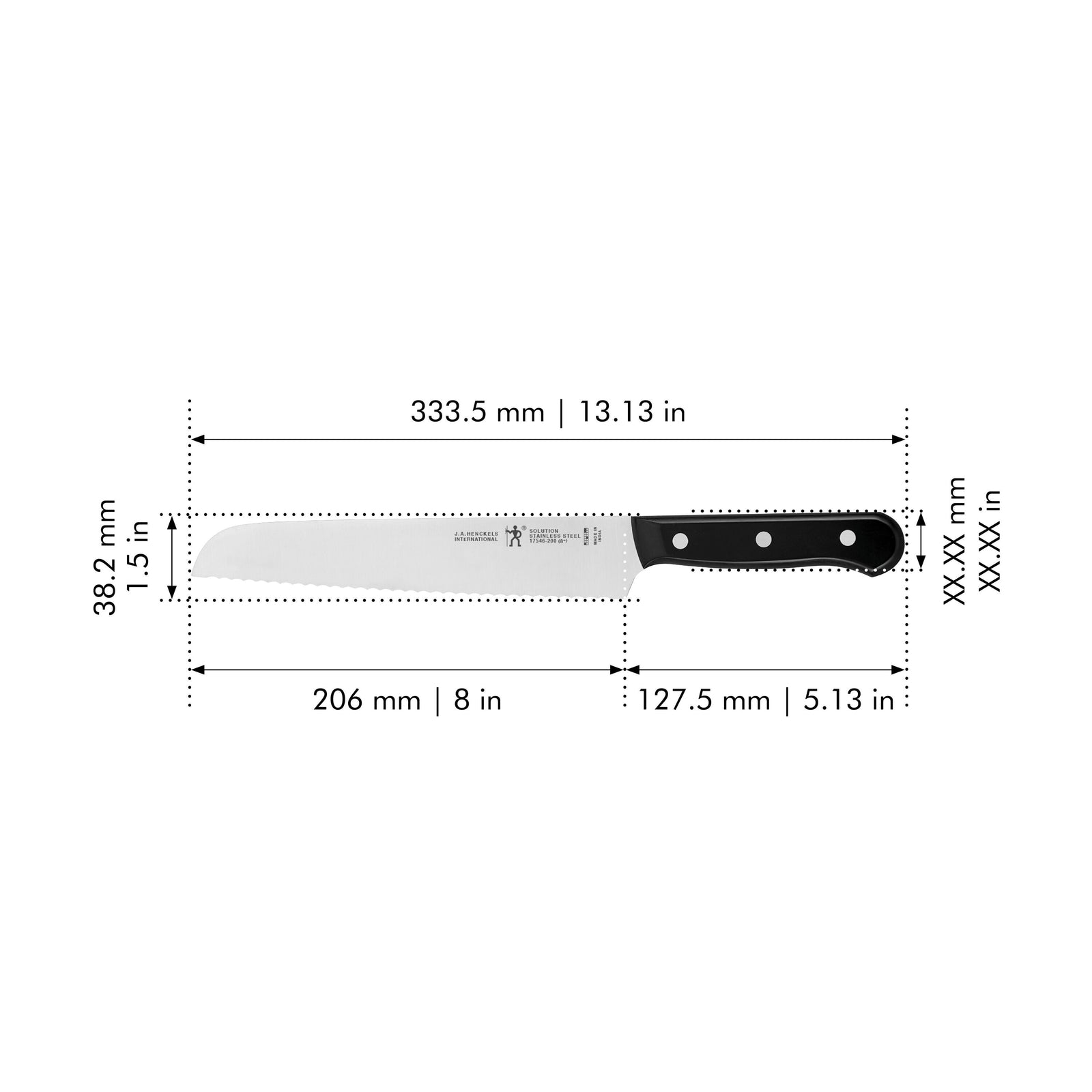 HENCKELS Solution 8 inch, Bread Knife