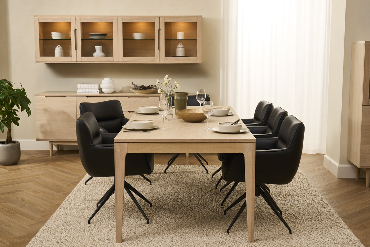 Rectangular Extendable Dining Table Kerteminde - White Oil