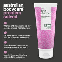 Vitamine B12 Haarshampoo – herstelt en versterkt beschadigd haar — Vitamine B12 Haarsjampoo voedt droog, beschadigd haar en beschermt met bond-effect. Bevat Vitamine B12, Elaya Renova™ en Glycerine.