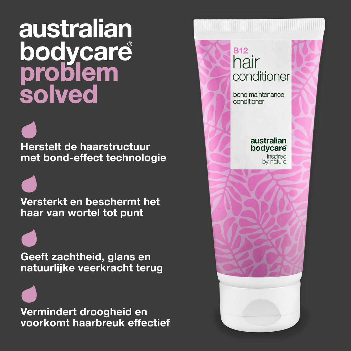 Vitamine B12 Hair Conditioner – Versterkt droog en verzwakt haar — Vitamine B12 Hair Conditioner voor beschadigd haar. Bond-effect herstelt en versterkt. Met Vitamine B12, Panthenol en Elaya Renova™.
