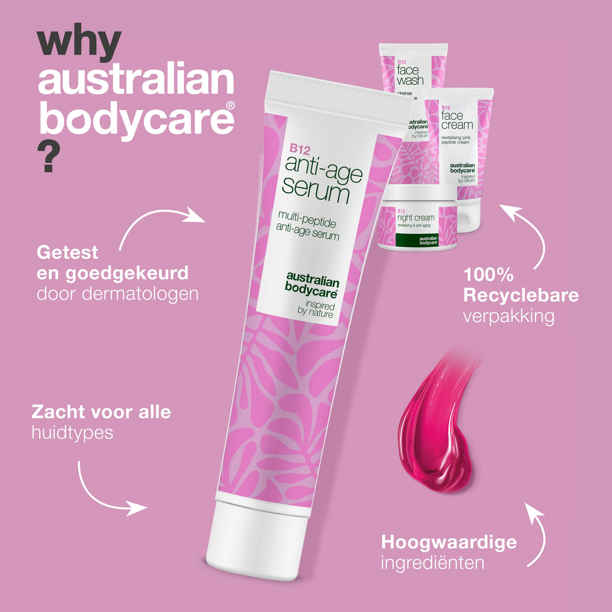 Anti-Aging B12 Set voor Rijpere Huid – Hydraterend & Verstevigend — B12 huidverzorgingsset voor rijpere huid. Hydrateert, verstevigt en verzacht.