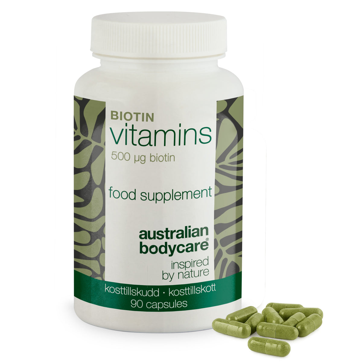 Biotine 500 µg – Dagelijks supplement met vitamine B7 – 90 stk. — Biotine 500 µg met vitamine B7 – voor dagelijks gebruik ter ondersteuning van huid, haar en slijmvliezen. Met biotine, alfalfa en cellulose.