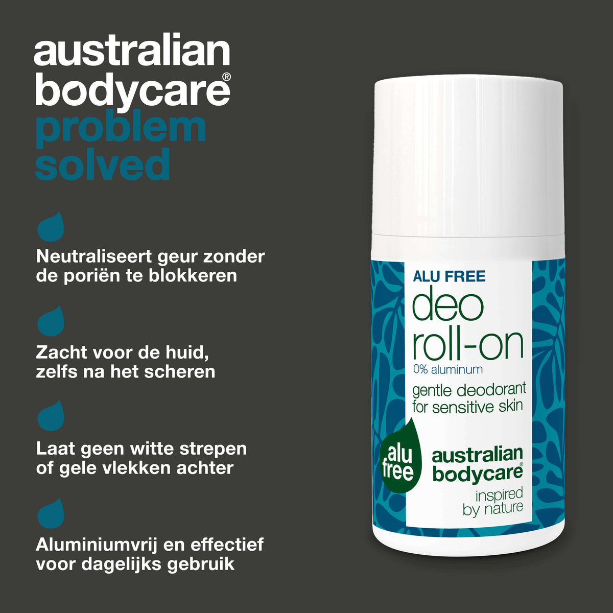 Natuurlijke roll-on deodorant zonder aluminium tegen zweetgeur — Deze aluminiumvrije deodorant houdt je fris en geurvrij, zonder vlekken of irritatie. Ideaal voor dagelijks gebruik.
