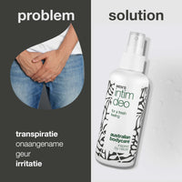 Intieme deo voor mannen tegen zweet, geur en irritatie — Intieme deo voor mannen helpt bij zweet, geur en jeuk. Houdt je fris en droog, de hele dag.