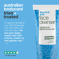 Salicylzuur Gezichtsreiniger tegen onzuiverheden — Salicylzuur Cleanser helpt tegen mee-eters, zuivert de huid en voorkomt verstopte poriën. Met Salicylzuur.