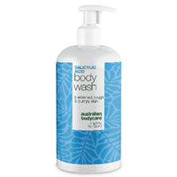 Salicylzuur Douchegel voor een onzuivere rug en billen — Salicylzuur Body Wash tegen puistjes en poriën. Met salicylzuur, niacinamide, zink PCA en hydraterende glycerine.