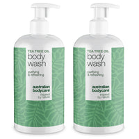 Tea Tree Body Wash tegen puistjes, zweet en vettige huid — Tea Tree Body Wash tegen puistjes, geur en talg. Met Tea Tree Oil, Zinc PCA en milde Coco-Betaine voor dagelijks gebruik.