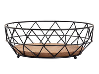 Frugtskål sæt 16 stk. ø28 cm – Neo, sort metal
