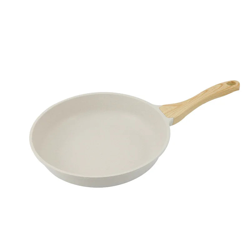 28cm Non-Stick Ceramic Wok Pan Eco-Friendly Stainless Steel Cookware White