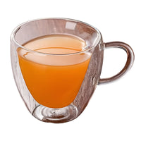 Heart Couple Cup Insulated Glass Mug