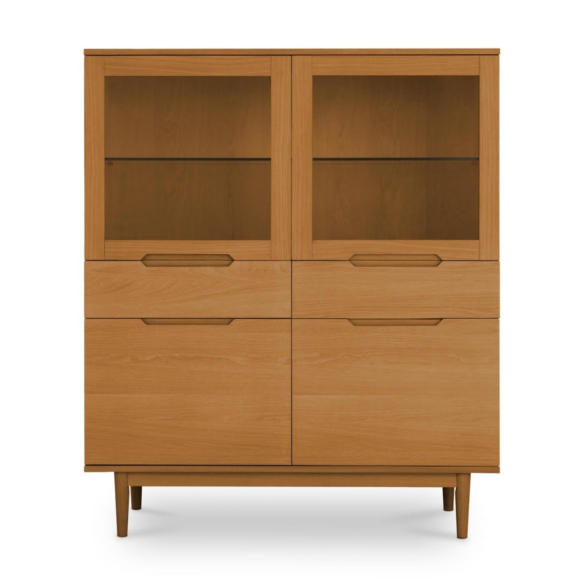 Highboard with LED Light Kerteminde - Natural Oil