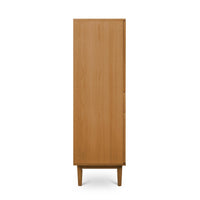 Highboard with LED Light Kerteminde - Natural Oil