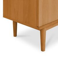 Highboard with LED Light Kerteminde - Natural Oil