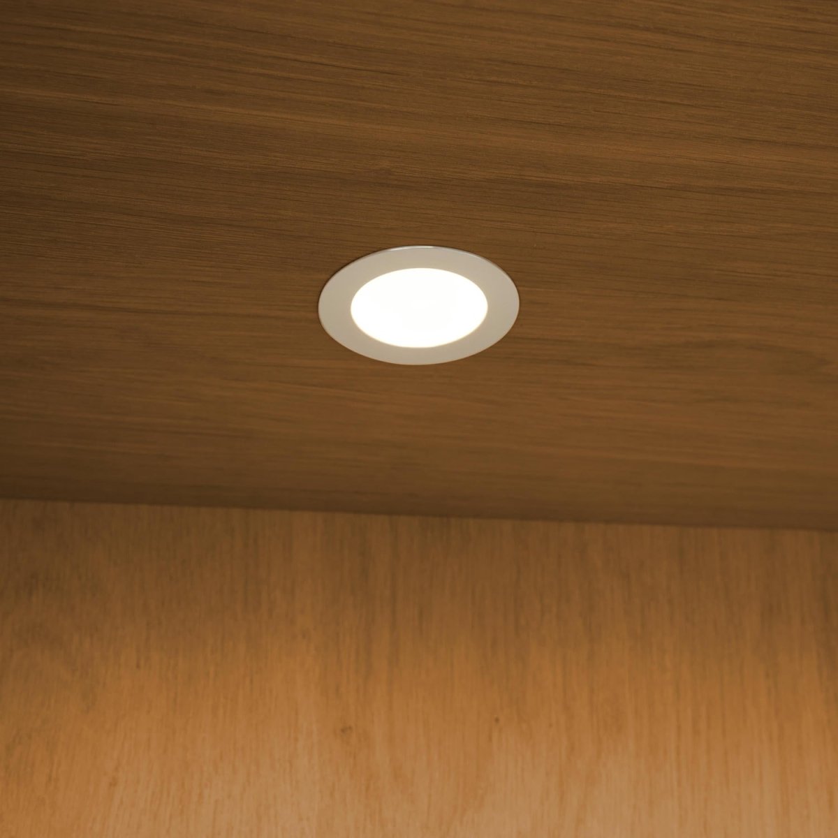 Highboard with LED Light Kerteminde - Natural Oil