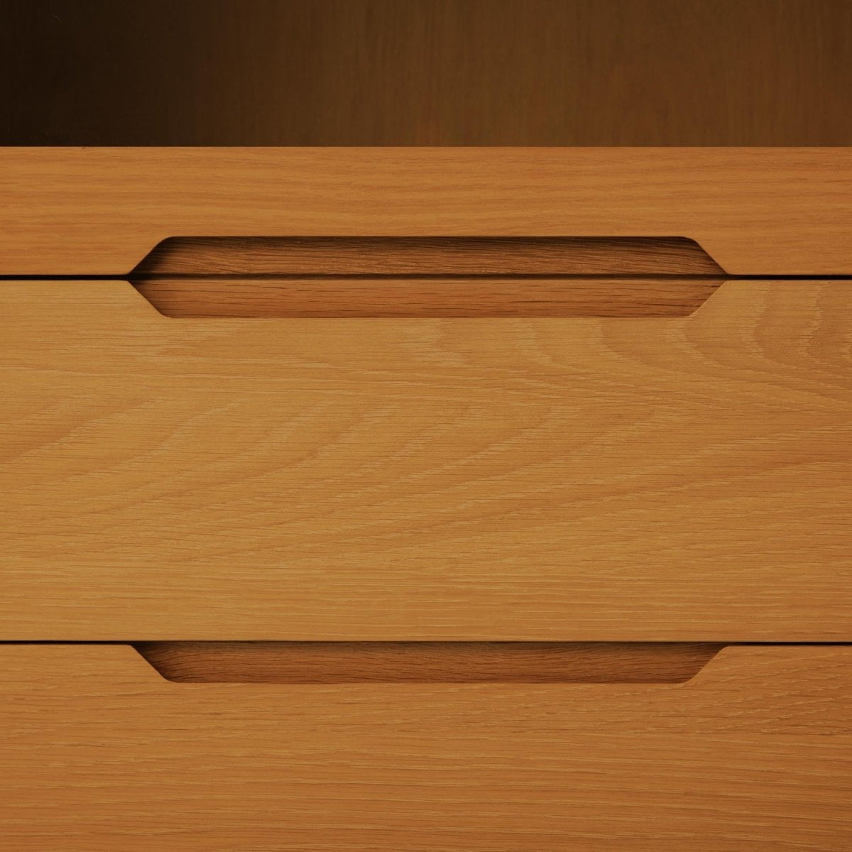 Display Cabinet with LED Light Kerteminde - Natural Oil