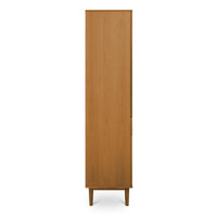 Display Cabinet with LED Light Kerteminde - Natural Oil