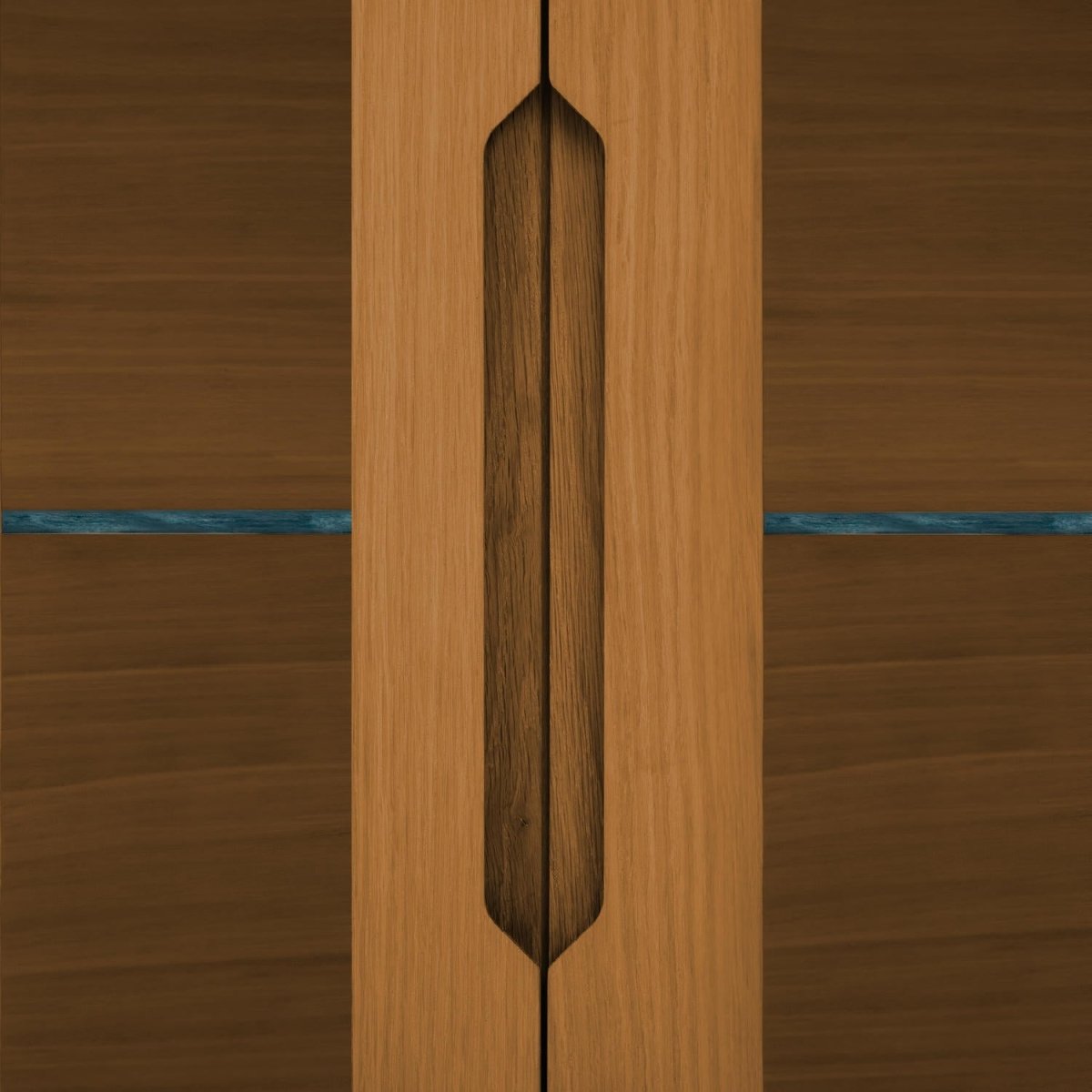 4-Door Wall Cabinet Kerteminde - Natural Oil