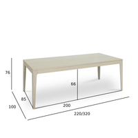 Rectangular Extendable Dining Table Kerteminde - White Oil