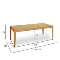 Rectangular Extendable Dining Table Kerteminde - Natural Oil