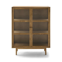 2-Door Highboard Svendborg - Natural Oak