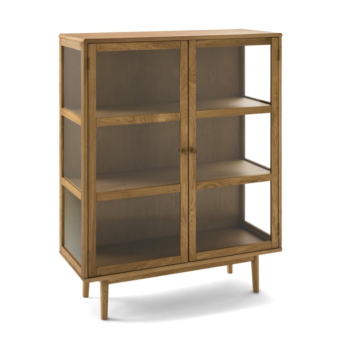 2-Door Highboard Svendborg - Natural Oak
