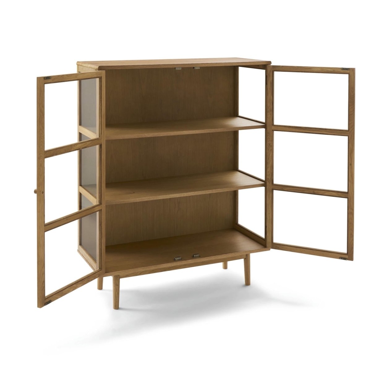 2-Door Highboard Svendborg - Natural Oak
