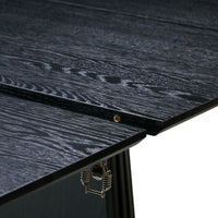 Round Extendable Dining Table Svendborg ø120/220 cm - Black Oak